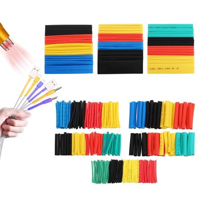 【YF】♦  164Pcs Shrink Tubing 2:1 Electrical Wire Cable Wrap Assortment Electric Insulation Tube Sleeving