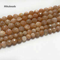 ขายส่งธรรมชาติ5.5-6เมตร Sunstone เหลี่ยมเพชรพลอยลูกปัดหลวม S trand สำหรับการทำเครื่องประดับสร้อยข้อมือสร้อยคอ Di freey การจัดส่งสินค้า