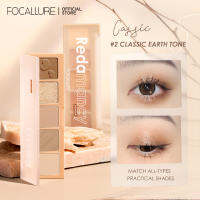 Focallure 5 shades eyeshadow palette High pigment soft smooth fine powder easy to blend Long-lasting Portable