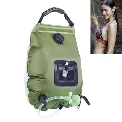 20L Outdoor Water Bag Camping Mountaineering Solar Shower Bag Portable Outdoor Bath Water Storage Bag Non-Toxic Environmental Protection Pvc Water Storage Bag