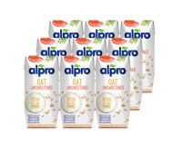 Alpro Oat Milk Unsweetened อัลโปร นมข้าวโอ๊ต รสจืด 180ml. x 9กล่อง