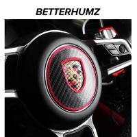 [Hot K] Beterhumz Alcantara สำหรับ Porsche 718 911 Taycan Panamera Macan Cayenne คาร์บอนไฟเบอร์พวงมาลัยอุปกรณ์เสริมสติกเกอร์