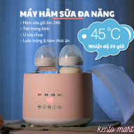 Máy hâm sữa tiệt trùng điện tử 4 chức năng, hâm 2 bình siêu tốc đa chức năng, hấp được thức ăn, ủ sữa chua, hấp trứng - Kento Mart thumbnail