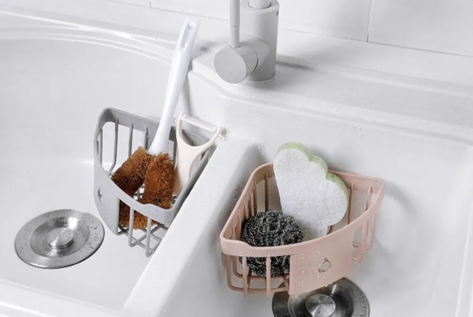 ◘ Plastic Toiletries Storage Holder Plastic Kitchen Organizer Shelf -  Plastic Corner - Aliexpress 