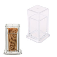 1PCS Clear Toothpick Bottle Toothpick Holder Toothpick Dispenser Storage Box