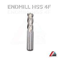 Endmill HSS 4F เอ็นมิลไฮสปีด งานกัดข้าง งานกัดร่องงาน คมตัด 4 ฟัน ยี่ห้อ HY Dia 17-30