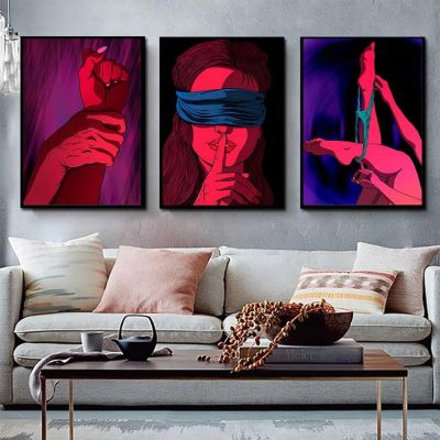 Sexy Nude Woman Men Canvas Paintings Abstract Lover Nude Body Sex Posters and Prints Wall Art Pictures for Living Home Decor