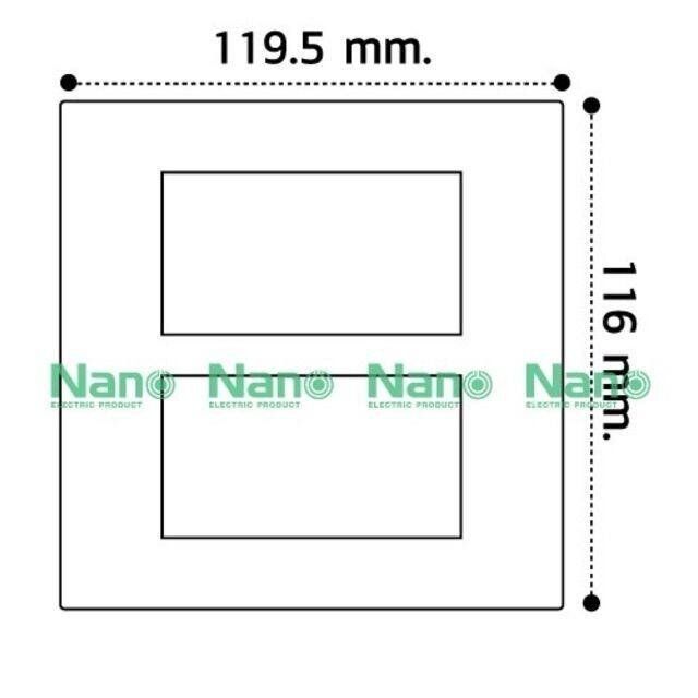 nano-หน้ากาก-6-ช่อง-4x4-ขอบเหลี่ยม-รุ่นใหม่-หน้ากาก-6-ช่อง-สีดำ