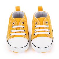 2023 New Arrival Baby Boys Girls Shoes Canvas Print First Walker Infant Toddler Anti-Slip Prewalker Indoor Shoe For Dropshipping