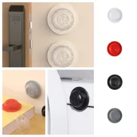 2Pcs Self-adhesive Door Handle Bumper Stikcer Silicone Round Door Stopper Anti-Collision Fuzi Wall Protection Pads Home