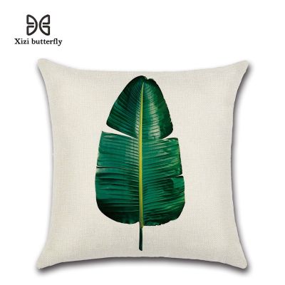 Tropical Plants Palm Leaf Cushion Covers Pillow Case 45*45cm