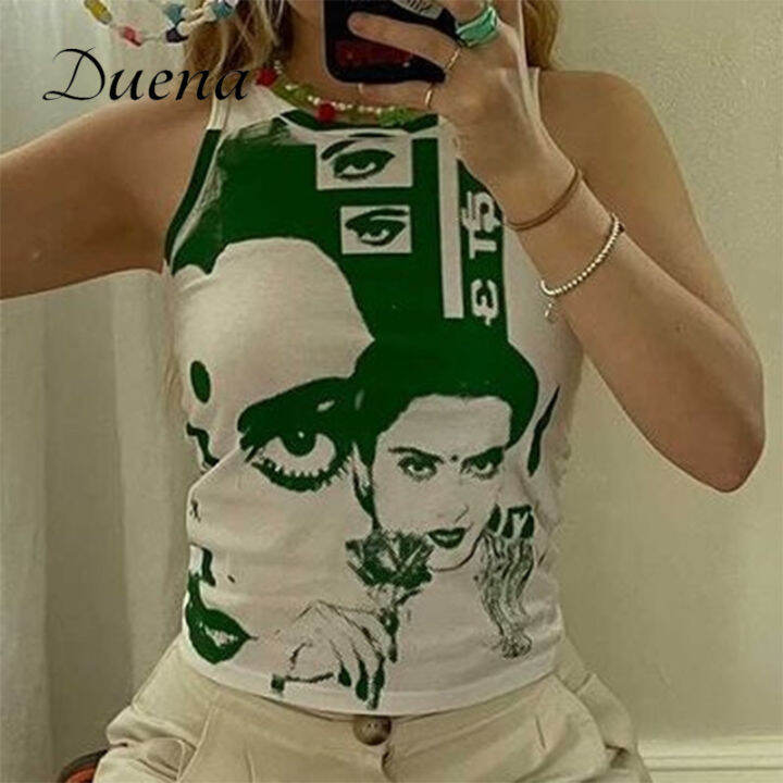 duena-tie-dye-tank-top-summer-women-2021-y2k-vintage-printed-streetwear-white-round-neck-crop-sleeveless-tanks