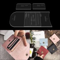 Acrylic plexiglass template version mold card package diy short wallet purse handmade leather drawings Pattern tool