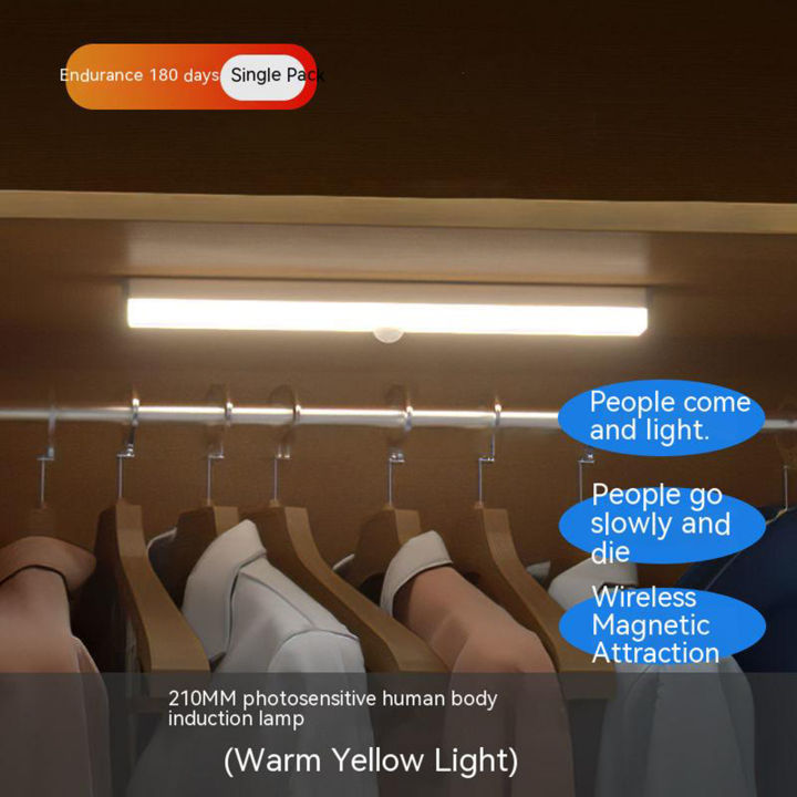 โคมไฟ-led-ไฟกลางคืนเซ็นเซอร์ร่างกายแบบไม่มีขั้น-โคมไฟตู้เสื้อผ้าห้องนอนสำหรับระเบียงตู้ชาร์จ