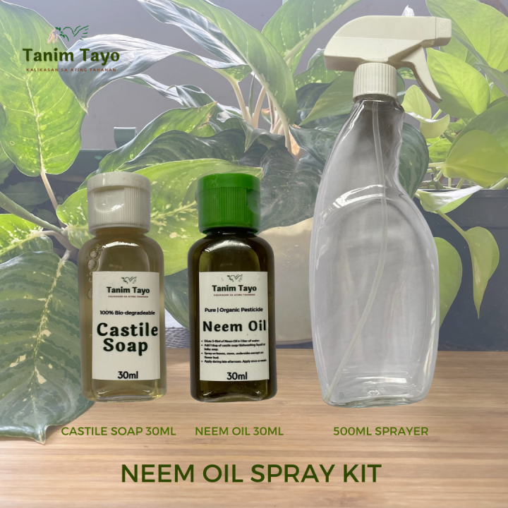 Tanim Tayo Neem Oil Spray DoItYourself Bundle Kit for Gardening