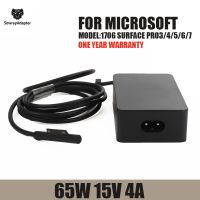 15V 4A 65W สำหรับ Surface Book Pro 3 4 5 6 7อะแดปเตอร์พื้นผิวแล็ปท็อป/ที่ชาร์จแท็บเล็ตชาร์จเร็ว