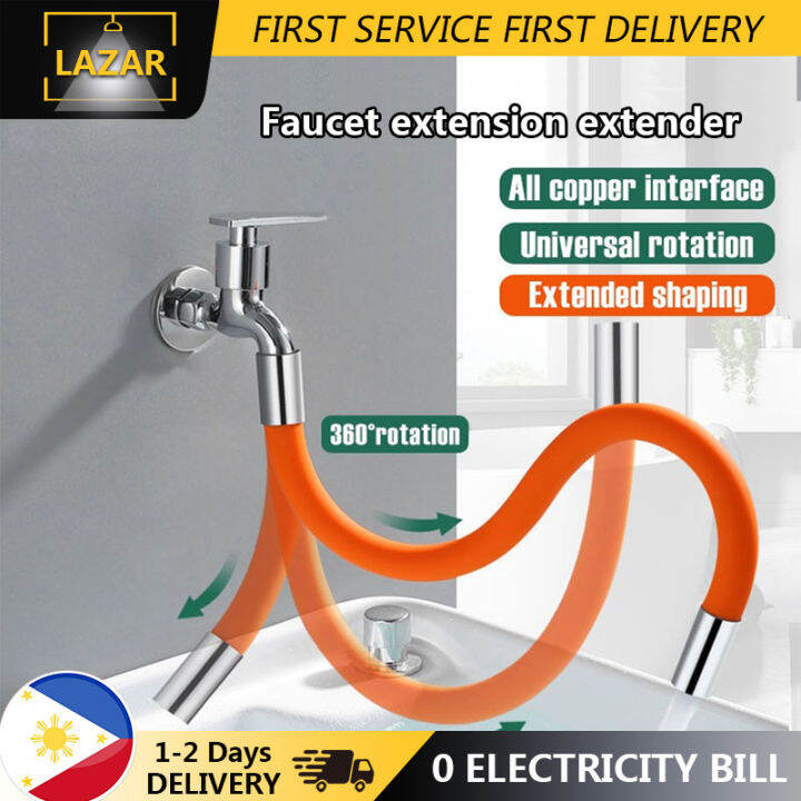 Faucet Extension Hose Tube 360° Rotatable Free 50cm Bending Faucet