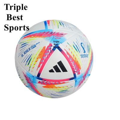 1 Set With Free Pumpt Needle Pin Net High Quality Professional Match Thermal Bonding Anti slip Grips Size 5 Soccer Football Fustal Ball Bola Sepak Takraw Size 4 5