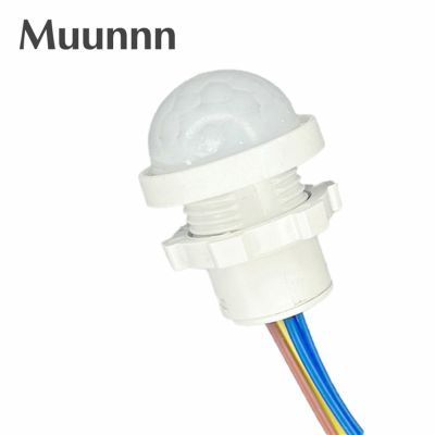 Muunnn ไฟ Led 220V 110V เซนเซอร์ตรวจจับความเคลื่อนไหวอินฟราเรด Pir สวิตช์อัจฉริยะเครื่องตรวจเซนเซอร์PIR Saklar Lampu Sensor อัตโนมัติ