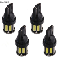 MARBIT 4pcs T10 7020 10smd LED WEDGE เปลี่ยนหลอดไฟย้อนกลับ