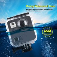 45เมตรใต้น้ำกรณีกันน้ำสำหรับ GoPro ฟิวชั่น360 ° อุปกรณ์เสริมสำหรับกล้องที่อยู่อาศัยกรณีดำน้ำป้องกันที่อยู่อาศัยเชลล์