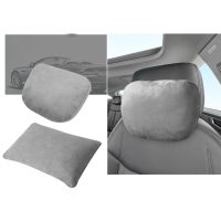 Car Universal Safety Breathable Leather Pillow Waist Protection Head Neck Rest Cushion Soft Auto Seat Pillow