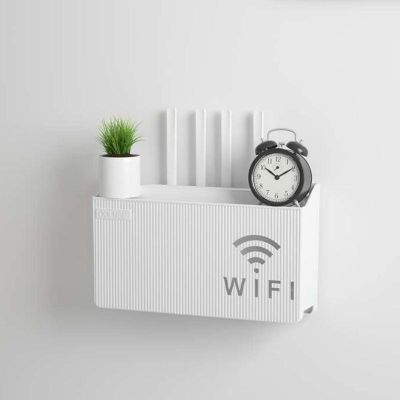 WiFi Wall Router Storage Box Decorative WieFi Hider Wall Mounted Headboard Shelf Floating Shelves Cable Management Storage Case