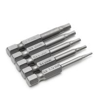 {SAVAGE Hardware Tools} 5ชิ้นไขควงหกเหลี่ยมแม่เหล็ก S2เหล็ก1/4  Quot; Hex Shank 50มม. สว่านไฟฟ้า