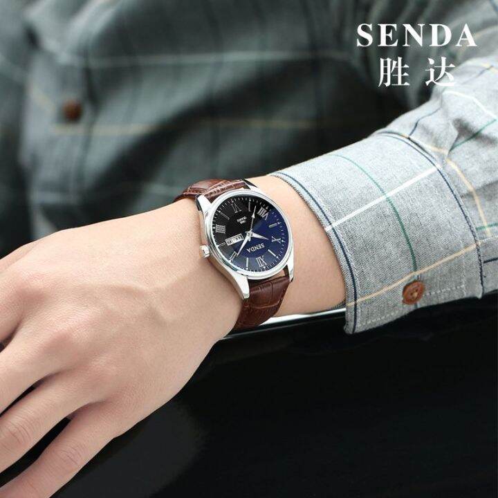 leather-strap-watch-mens-korean-version-simple-waterproof-student-quartz-fashion-sports-retro