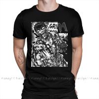 Berserk Guts Print Cotton T-Shirt Camiseta Hombre Render Rage Guts For Men Fashion Streetwear Shirt Gift