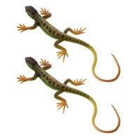 【CC】 2 Pcs Tricky Trick Desktop Ornaments Artificial Plaything Plastic Lizard Figurine Child Kids