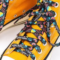 Colorful Fruit Shoelaces Cartoon Printing Fashion Unisex Flat Shoe laces High-top Canvas Sneakers Shoelace AF1 Sports Shoelaces