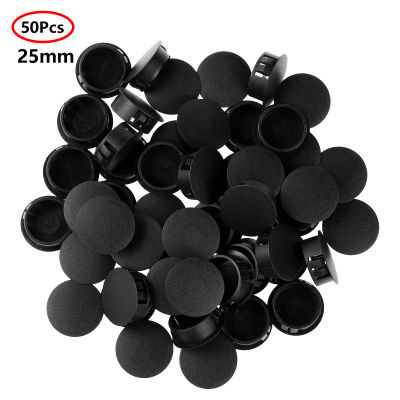 【CW】50 Pcs 5mm Black Screw Caps Plastic Cover Snap-Type Hole Plug Furniture Tube Plug Fencing Post Inserts Stem Cover