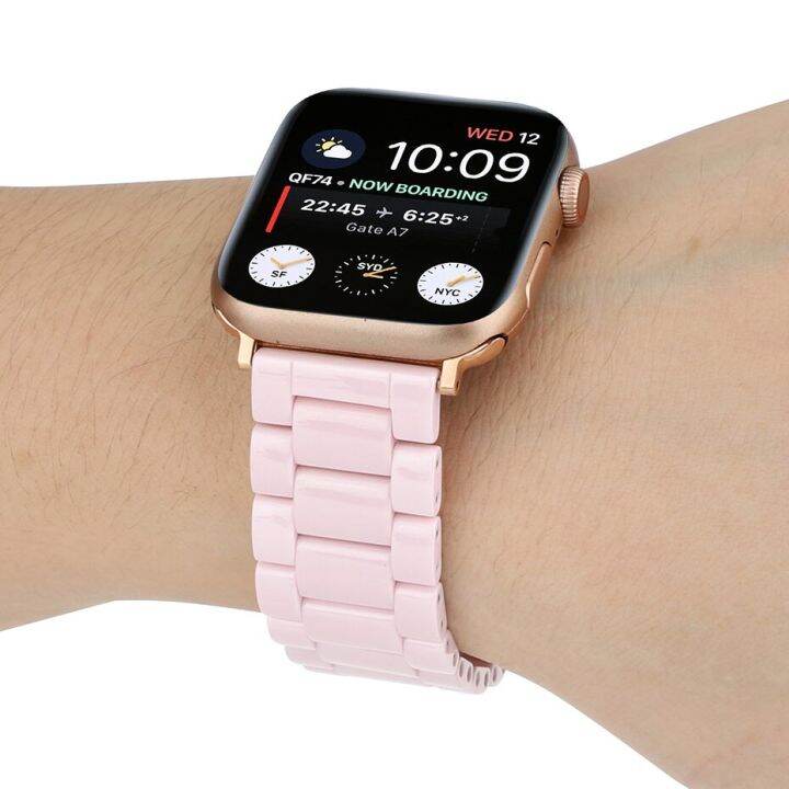 สร้อยข้อมือเซรามิกสำหรับนาฬิกา-apple-se-band-40มม-44มม-45มม-ซีรี่ส์7-6-5-4-3-2-1สายรัดสำหรับ-iwatch-ข้อมือ42มม-44มม