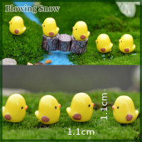 Blowing 5pcs MINI YELLOW Chicken Micro Fairy Garden ตกแต่งขนาดเล็ก succults terriums ตุ๊กตาของเล่น DIY อุปกรณ์เสริม