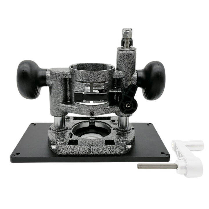 Router Lift Table Aluminium Insert Plate Lifting Platform Berdiri Kayu