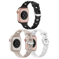 ◙♙✣ สายซิลิโคนสำหรับ Apple Watch Band 44mm 40mm 45mm 41mm 42mm 38mm 49mm สร้อยข้อมือ iWatch Series 5 6 3 1 SE 2 4 7 8 Ultra