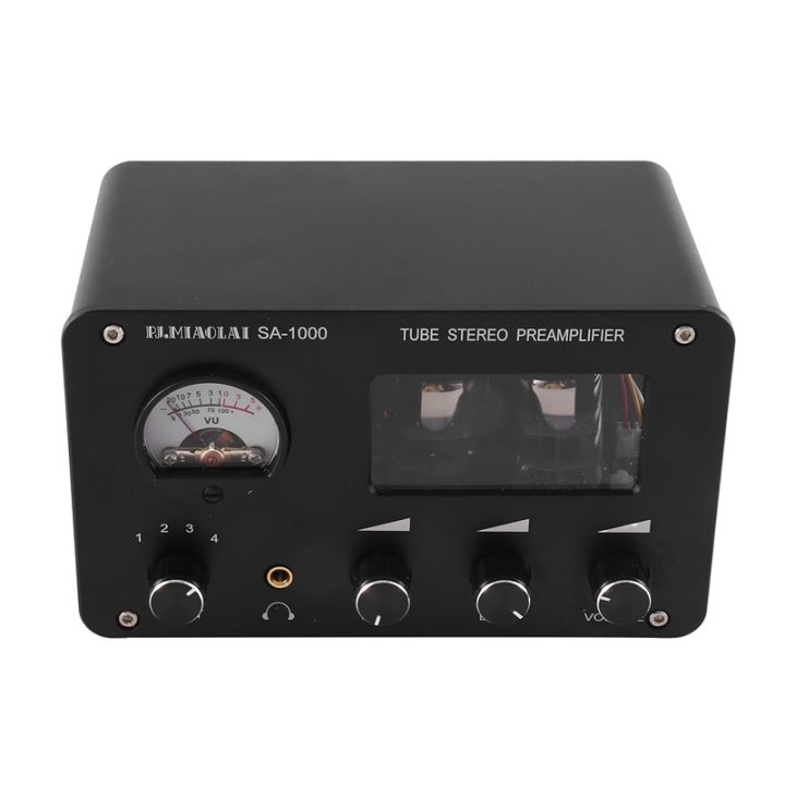 audiophile-tube-preamp-4-input-2-output-hifi-preamp-with-built-in-vu-level-meter
