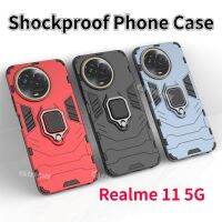 Realme 11 5G 2023เคสแข็งกันกระแทกสำหรับ Realme 11 Pro Plus Realme11 11Realme 5G 11Pro 11Pro + Pro + 2023เคสที่วางโทรศัพท์เคสฝาหลังห่วงแม่เหล็ก