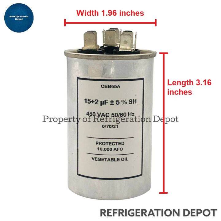 AIRCON DUAL CAPACITOR 15+2 UF Lazada PH