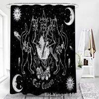 【hot】♀▼  Shower Curtain Satan Five-pointed Star Death Printing Household Products Decoration