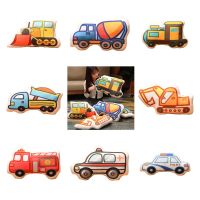 Car Plush Cartoon Pillow Toy Fire Trucks Sofa Cushion Ambulance Stuffed Gifts