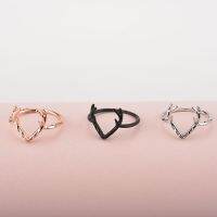 DoreenBeads Christmas Deer Elk Rings Delicate Design Vintage Antlers Wedding Rings Jewelry Gift for Women Men 1 Piece