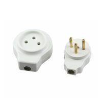 △ 3Pin Israel Plug Socket Male Female Electrical Connector Plug 16A 250V Power Cord Connector Detachable Power Plug