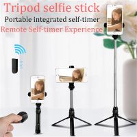 Tripod Selfie Stick Handheld Remote Control For Mobile Phone Portable Mini Bluetooth Selfie Stick Take a photo shoot a video Selfie Sticks