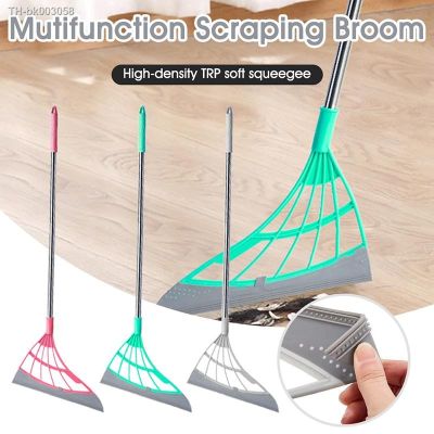 ✶✽ Silicone Broom Wiper Squeegee Window Washing Multifunctional Household Home Floor Glass Scraper Hand-push Mirror Cleaning Tools