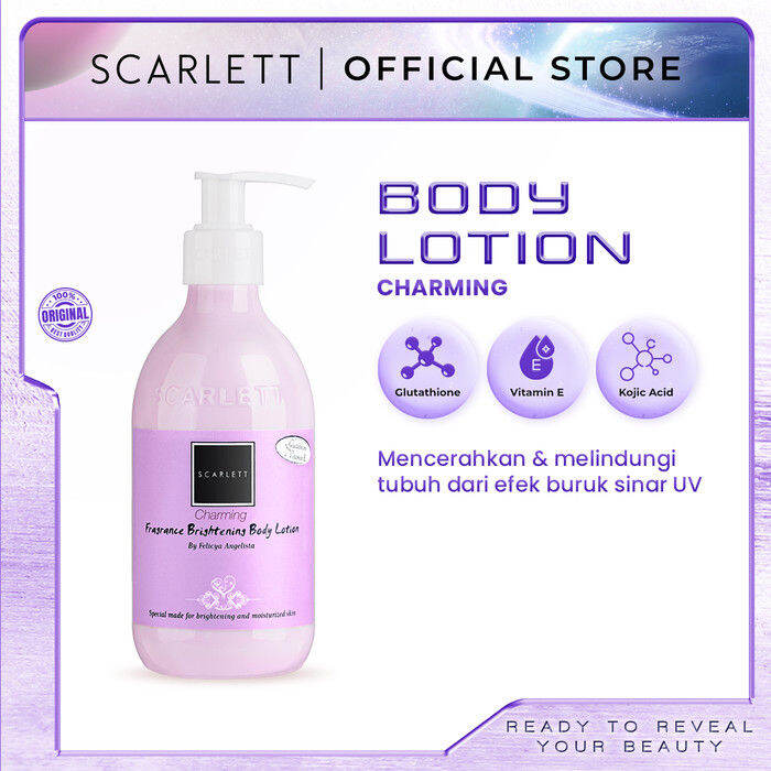 Scarlett Whitening Body Lotion Charming Lazada Indonesia