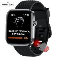 NORTH EDGE ECG Smart Watch Men Women 2023 Sports Fitness Blood Pressure Oxygen Body Tempeature Stress Smartwatch For IOS Android