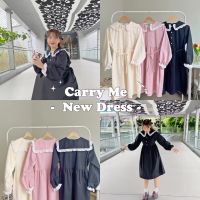 carryme - พร้อมส่ง ?เดรสรุ่นเซร่าแคร์ โอเวอร์ไซส์ มาใหม่ ปกกะลาสีแขนจั๊มอกได้ถึง 40 ?แถมฟรีผ้าโพกค่ะ