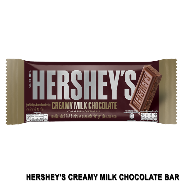 Hershey's Creamy Milk Chocolate Bar 40g | Lazada